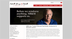 Desktop Screenshot of mbm-law.net