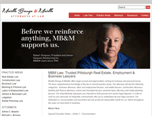 Tablet Screenshot of mbm-law.net